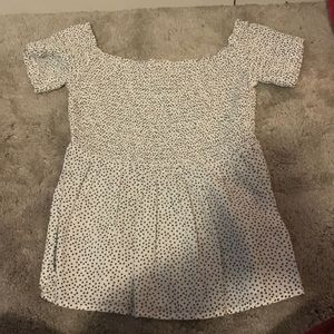 old navy polka dot shirt!